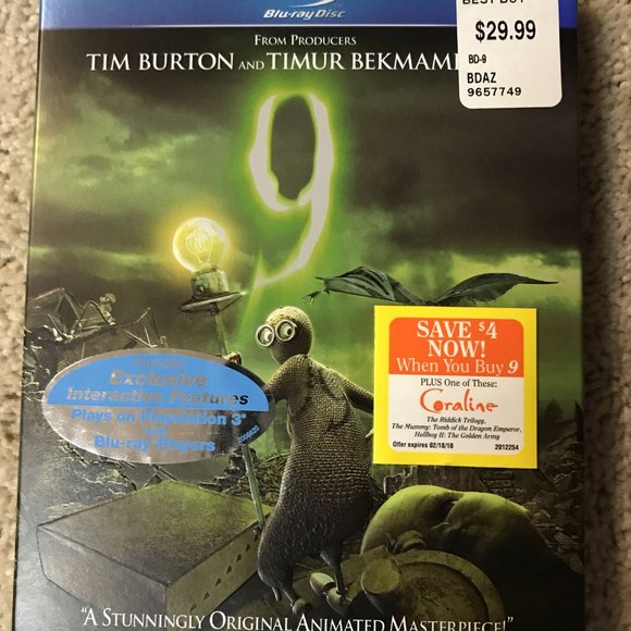 9 (Blu-ray Disc, 2009) W/slip NWT